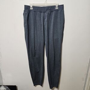 Myles Apparel Mens Lightweight Spandex Joggers Heather Navy Blue Size Large B13